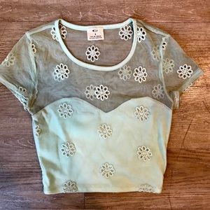 Daisy Sheer Crop Top